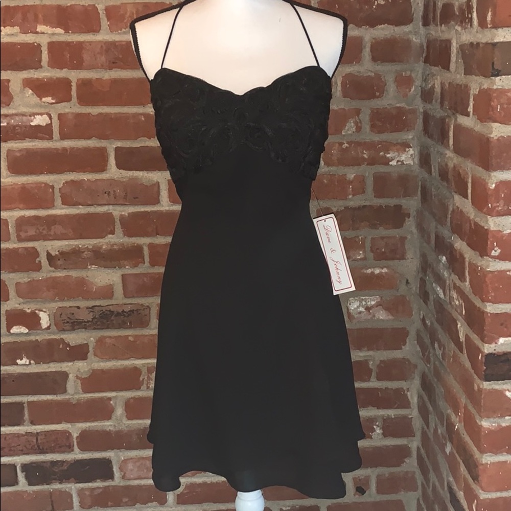 Black cocktail dress